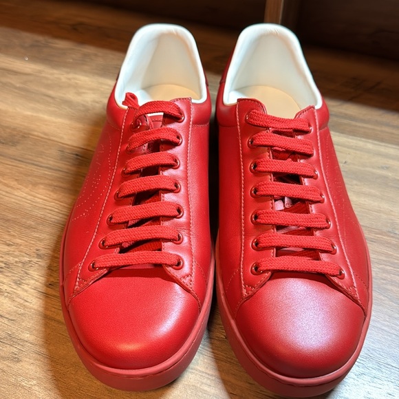 Gucci red Ace sneakers. NIB! - Picture 3 of 10